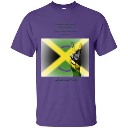Jamaican Pride T-shirt Jamaican And Proud Purple
