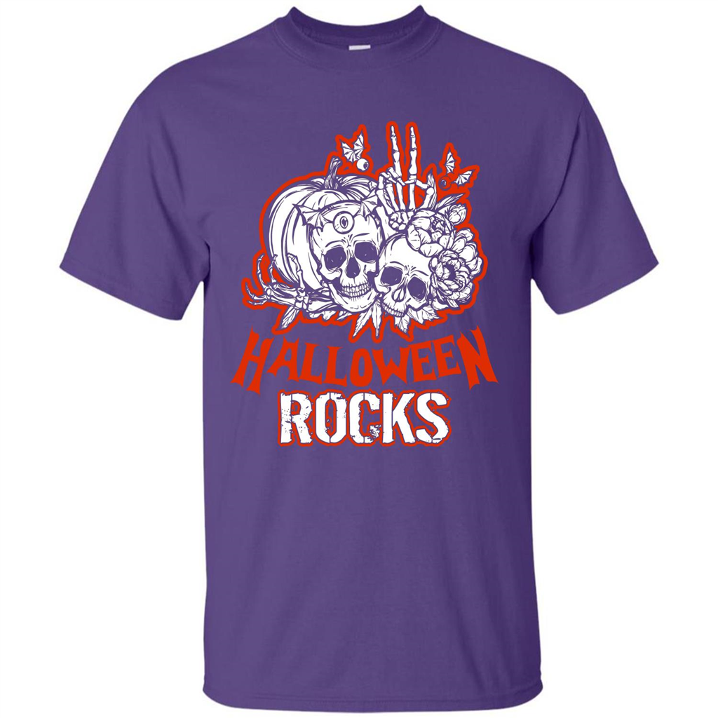 Halloween Rocks T-shirt Purple