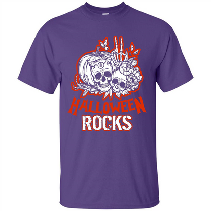 Halloween Rocks T-shirt Purple