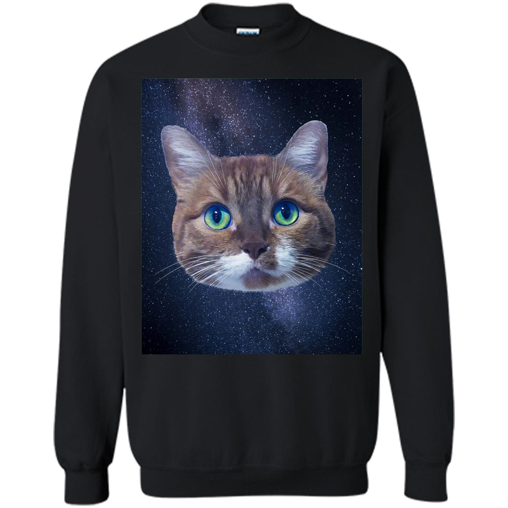 Galaxy Cat T-shirt Black