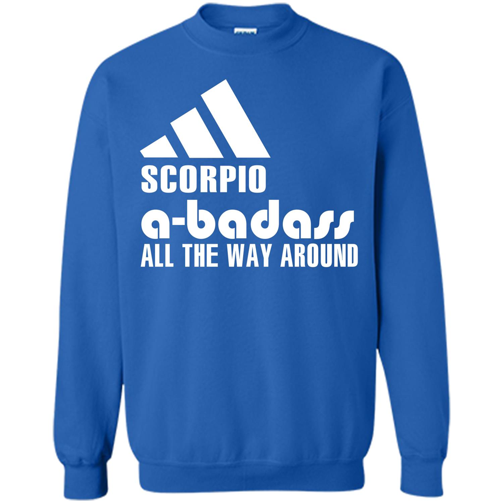 Scorpio A-Badass All The Way Around T-shirt Royal