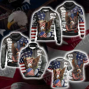 Eagle USA Unisex Zip Up Hoodie Jacket