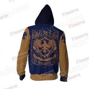 Harry Potter Wise Like A Ravenclaw Wacky Style Zip Up Hoodie