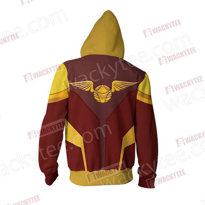 Hogwarts Castle Harry Potter - Gryffindor Edition New Style Unisex 3D Zip Up Hoodie