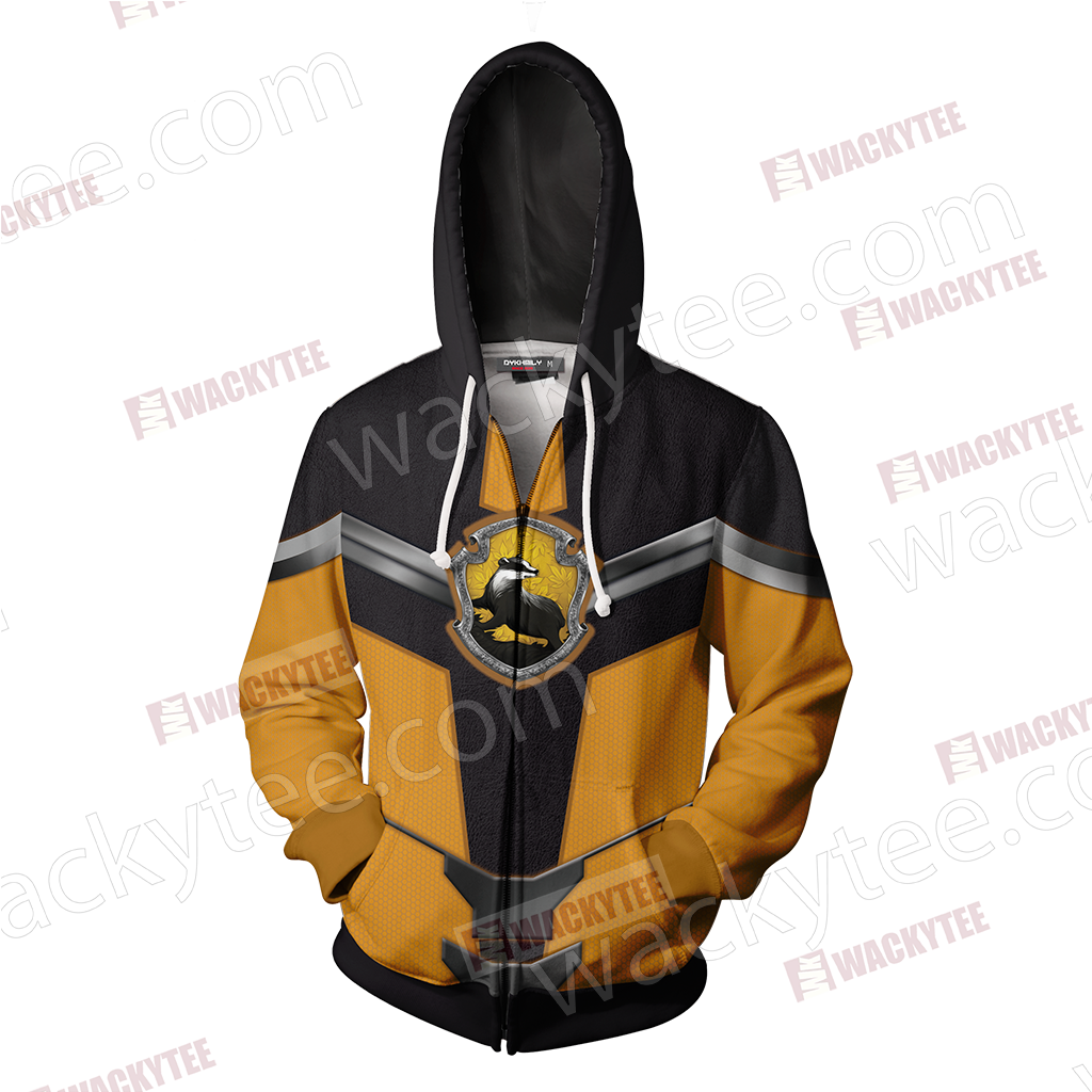 Hogwarts Castle Harry Potter - Hufflepuff Edition New Style Unisex 3D Zip Up Hoodie