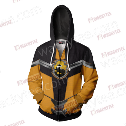 Hogwarts Castle Harry Potter - Hufflepuff Edition New Style Unisex 3D Zip Up Hoodie