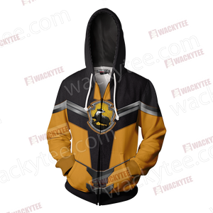 Hogwarts Castle Harry Potter - Hufflepuff Edition New Style Unisex 3D Zip Up Hoodie