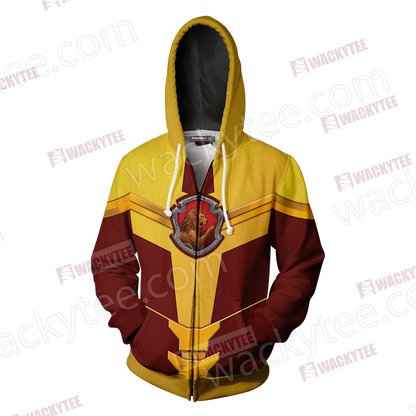 Hogwarts Castle Harry Potter - Gryffindor Edition New Style Unisex 3D Zip Up Hoodie