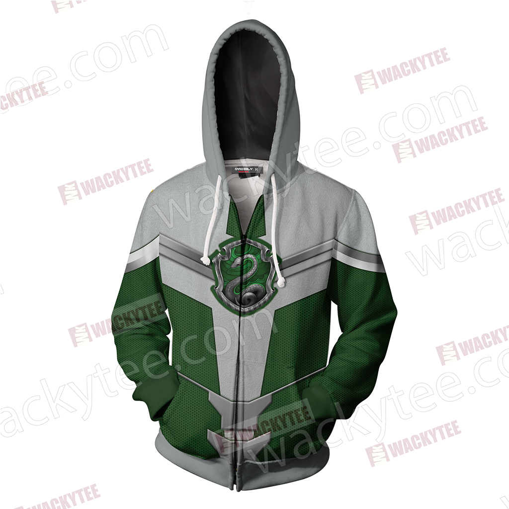 Hogwarts Castle Harry Potter - Slytherin Edition New Style Unisex 3D Zip Up Hoodie