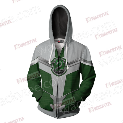 Hogwarts Castle Harry Potter - Slytherin Edition New Style Unisex 3D Zip Up Hoodie