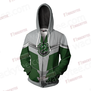 Hogwarts Castle Harry Potter - Slytherin Edition New Style Unisex 3D Zip Up Hoodie