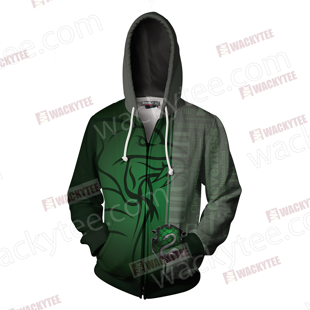 You Might Belong In Slytherin Harry Potter Hogwarts Zip Up Hoodie