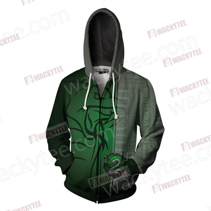 You Might Belong In Slytherin Harry Potter Hogwarts Zip Up Hoodie