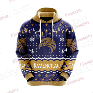 Harry Potter - Ravenclaw House Christmas Style Unisex 3D Hoodie