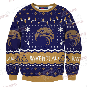 Harry Potter - Ravenclaw House Christmas Style Unisex 3D Sweater