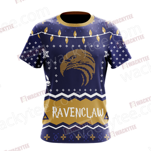 Harry Potter - Ravenclaw House Christmas Style Unisex 3D T-shirt