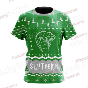 Harry Potter - Slytherin House Christmas Style Unisex 3D T-shirt