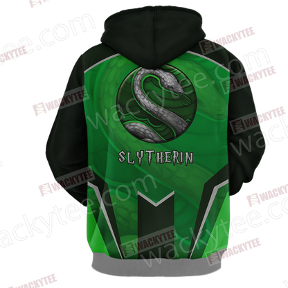 Harry Potter - Slytherin House Wacky Style Unisex 3D Hoodie