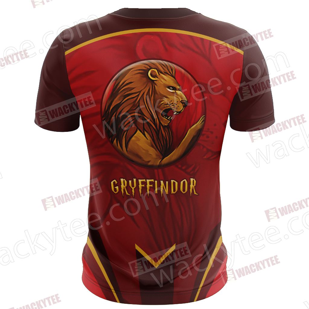 Harry Potter - Gryffindor House Wacky Style Unisex 3D T-shirt