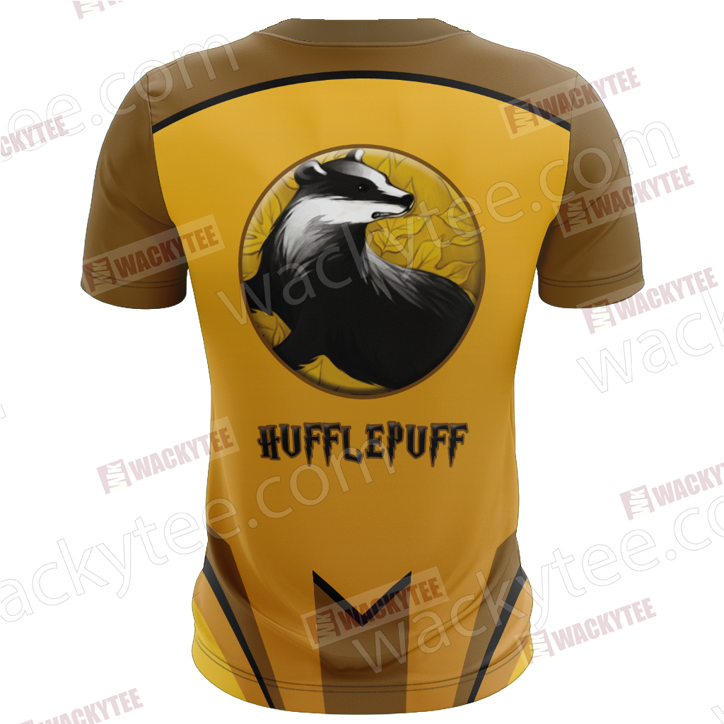Harry Potter - Hufflepuff House Wacky Style Unisex 3D T-shirt