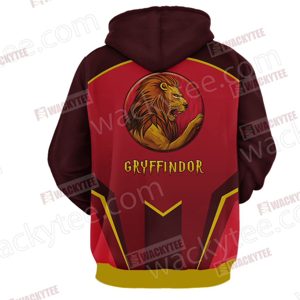 Harry Potter - Gryffindor House Wacky Style Unisex 3D Hoodie