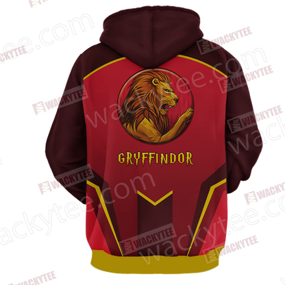 Harry Potter - Gryffindor House Wacky Style Unisex 3D Hoodie