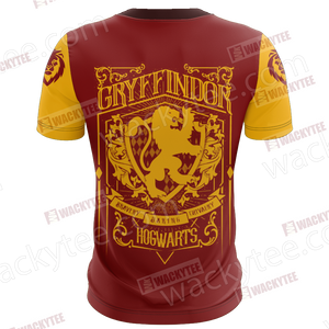 Harry Potter Brave Like A Gryffindor Wacky Style Unisex 3D T-shirt