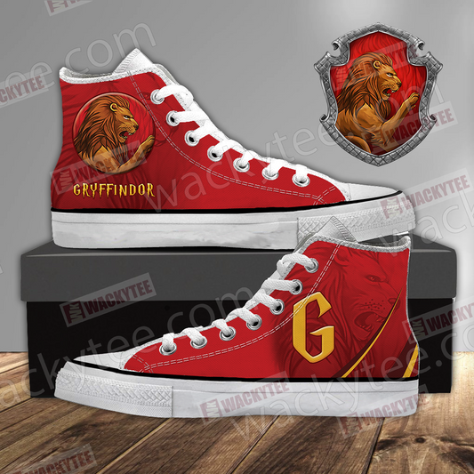 Harry Potter - Gryffindor House Wacky Style High Top Shoes SIZE 47