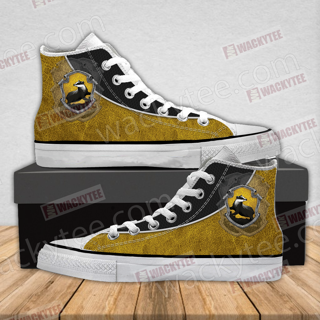 Harry Potter - Hufflepuff Edition New Style High Top Shoes SIZE 47