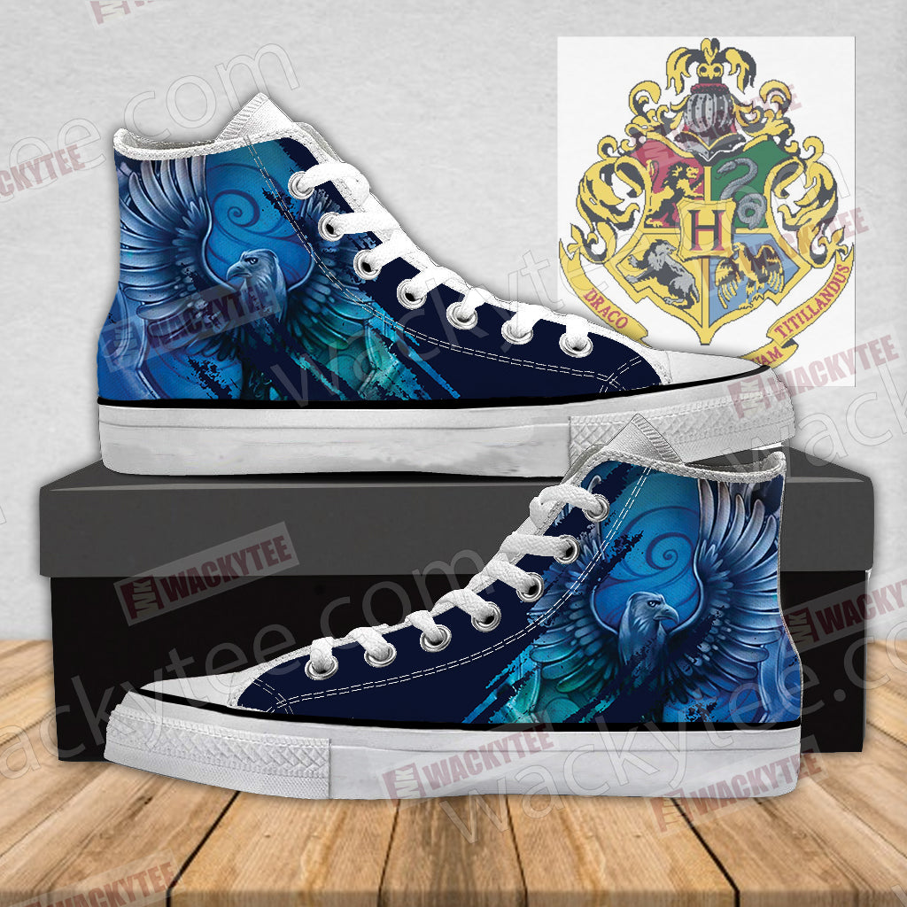 Harry Potter - Wise Like A Ravenclaw Wacky Style High Top Shoes