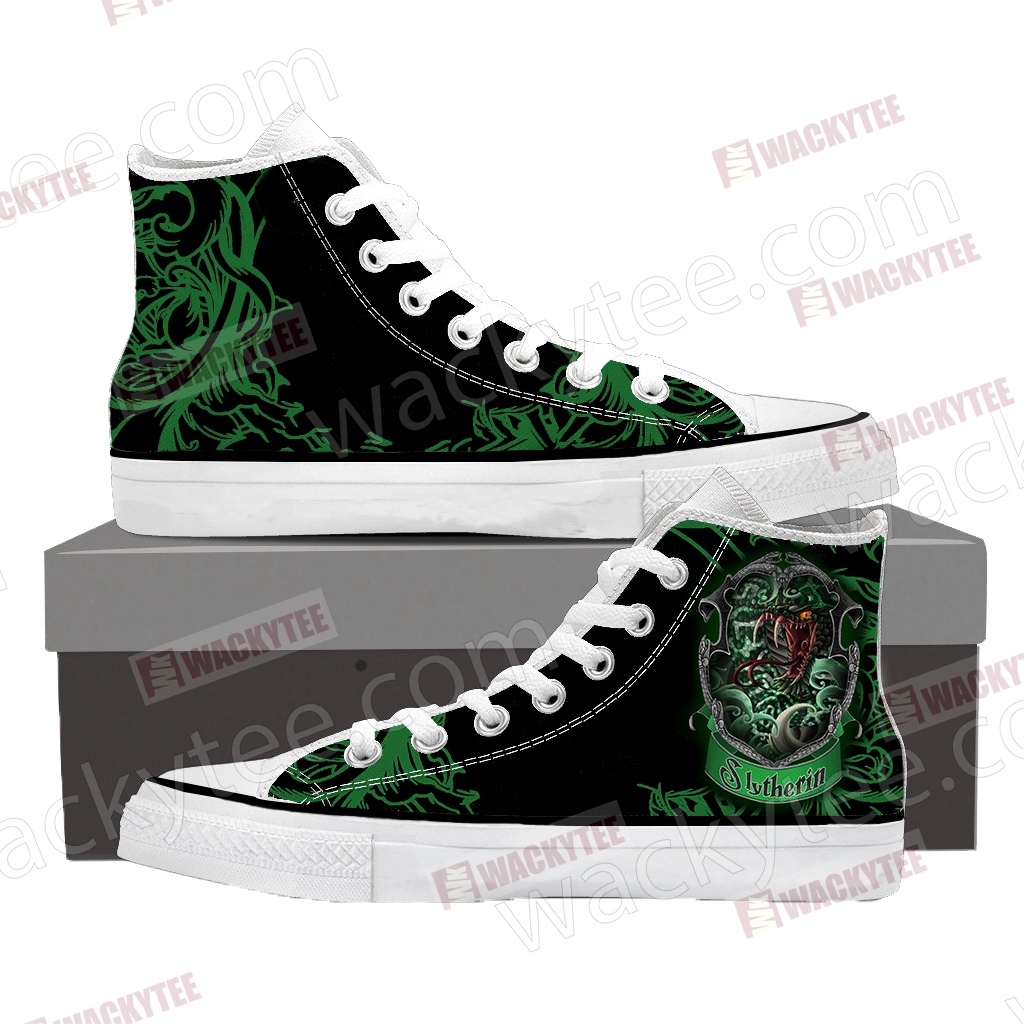 Cunning Like A Slytherin Harry Potter High Top Shoes