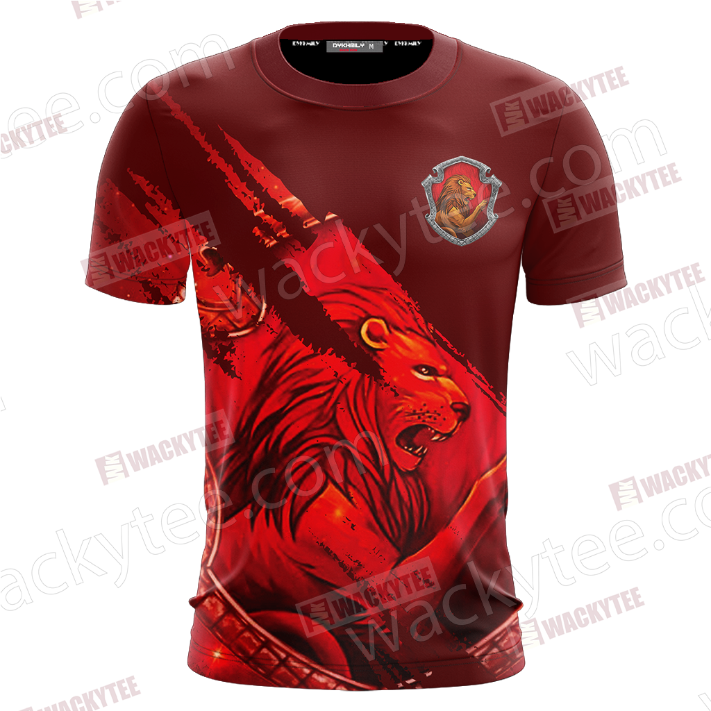 Harry Potter - Brave Like A Gryffindor Wacky Style Unisex 3D T-shirt