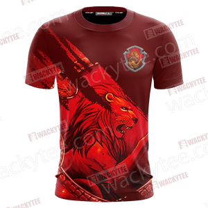 Harry Potter - Brave Like A Gryffindor Wacky Style Unisex 3D T-shirt