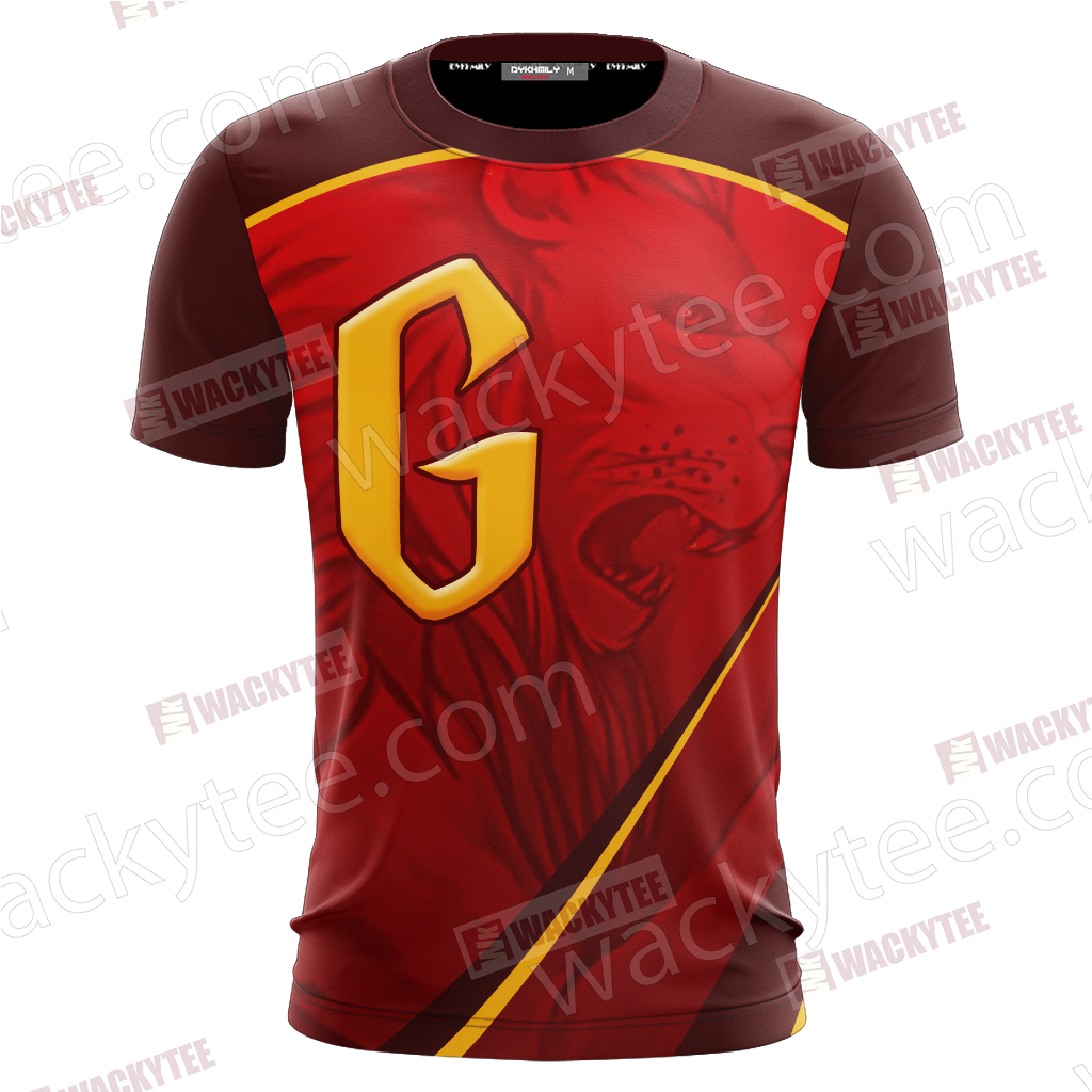 Harry Potter - Gryffindor House Wacky Style Unisex 3D T-shirt