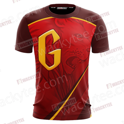 Harry Potter - Gryffindor House Wacky Style Unisex 3D T-shirt