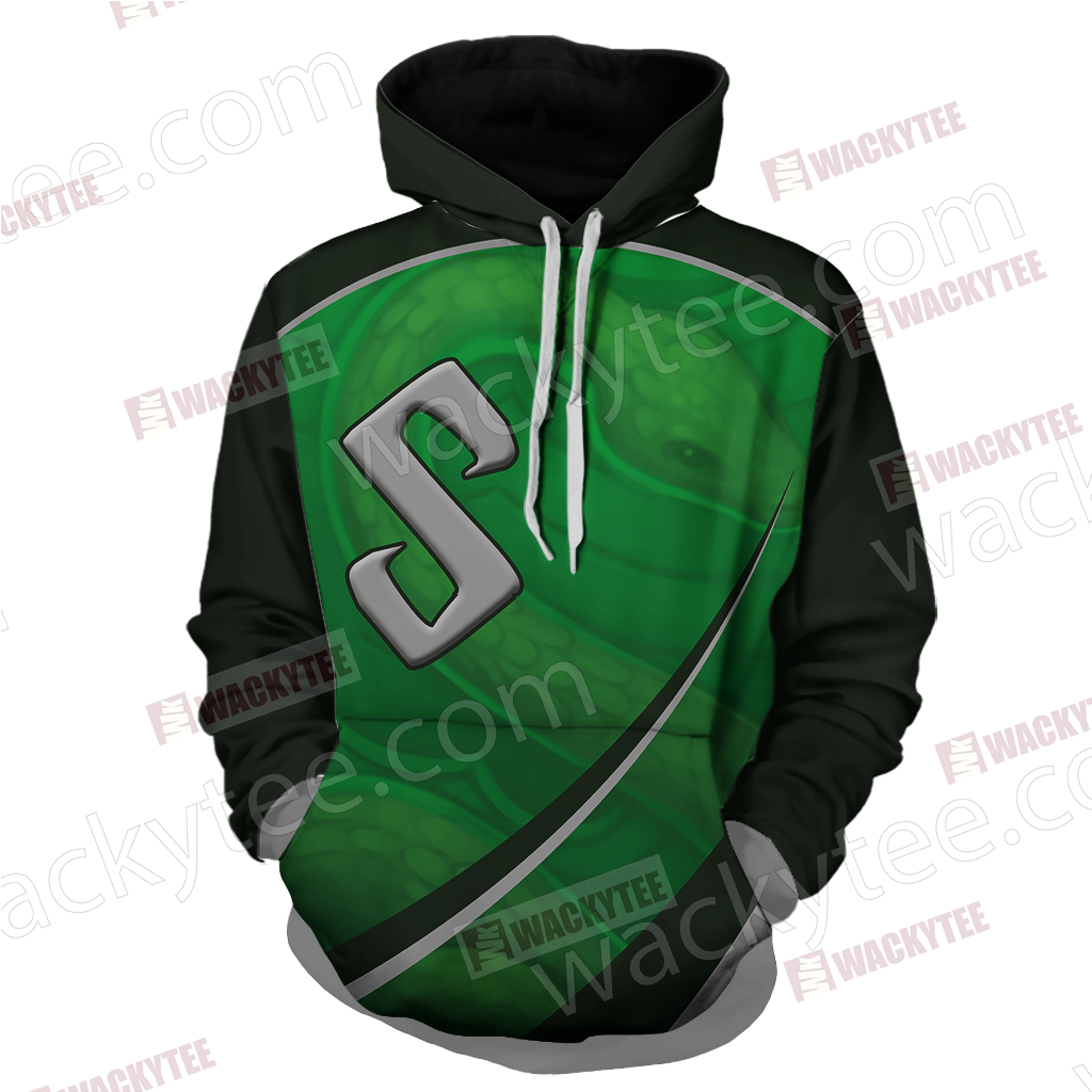 Harry Potter - Slytherin House Wacky Style Unisex 3D Hoodie