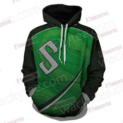 Harry Potter - Slytherin House Wacky Style Unisex 3D Hoodie