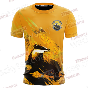 Harry Potter - Loyal Like A Hufflepuff Wacky Style Unisex 3D T-shirt