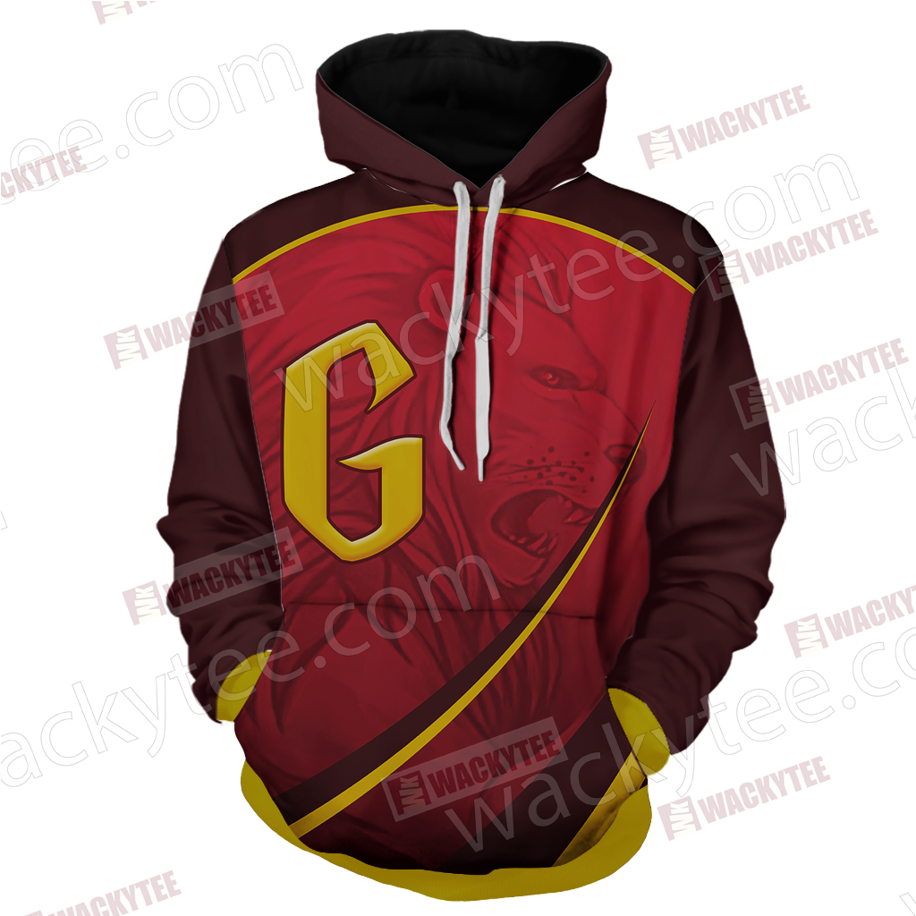 Harry Potter - Gryffindor House Wacky Style Unisex 3D Hoodie