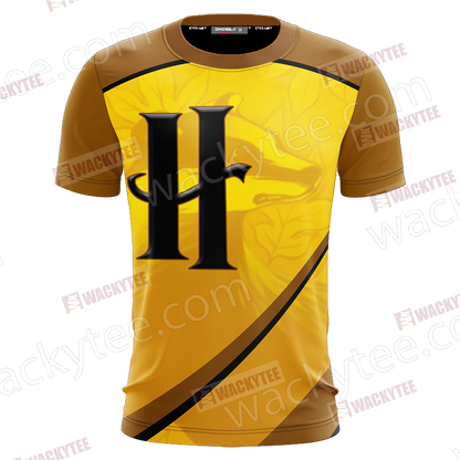 Harry Potter - Hufflepuff House Wacky Style Unisex 3D T-shirt