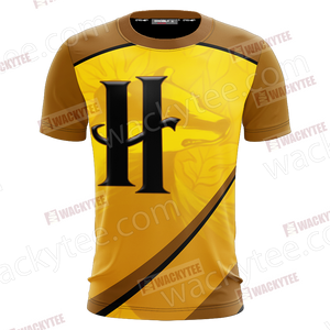 Harry Potter - Hufflepuff House Wacky Style Unisex 3D T-shirt