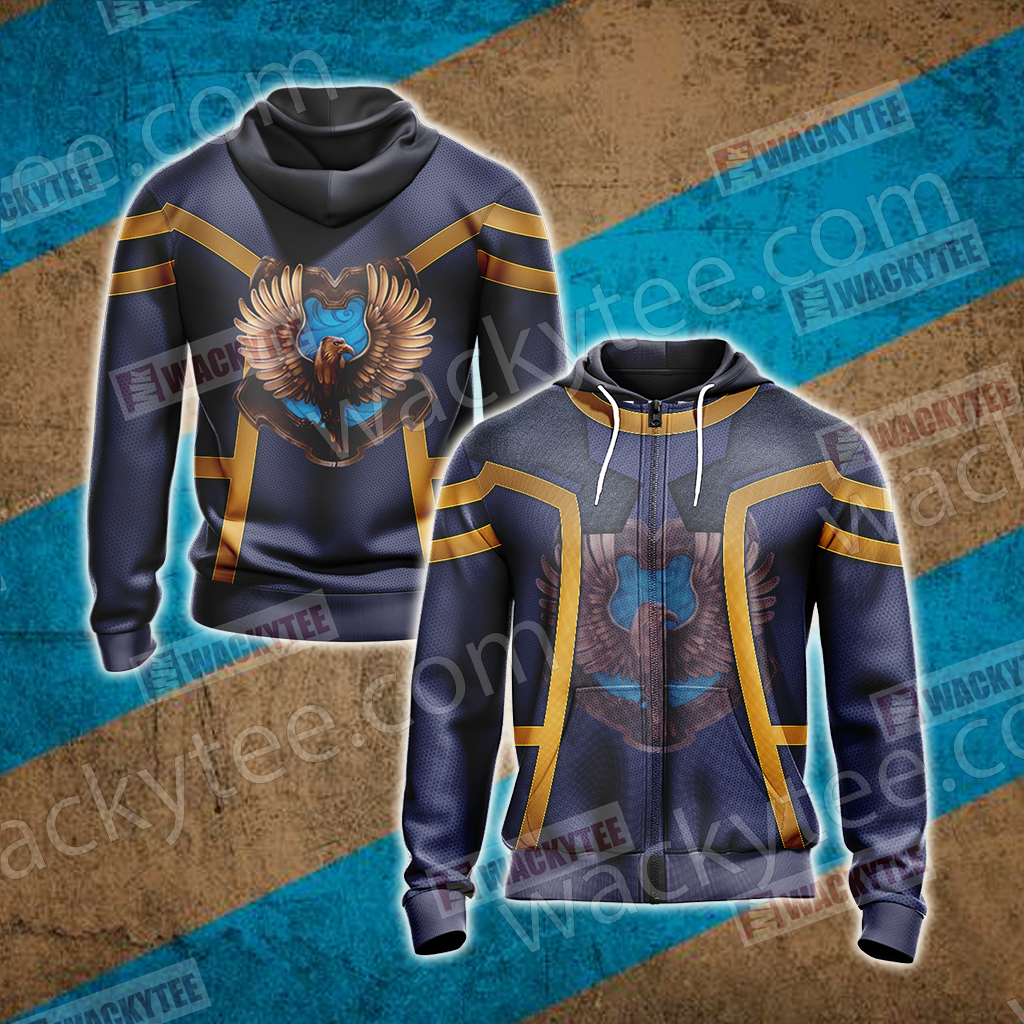 Harry Potter - Ravenclaw Unisex Zip Up Hoodie 4XL