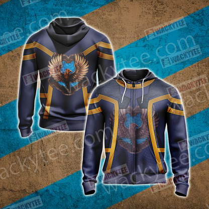 Harry Potter - Ravenclaw Unisex Zip Up Hoodie 4XL
