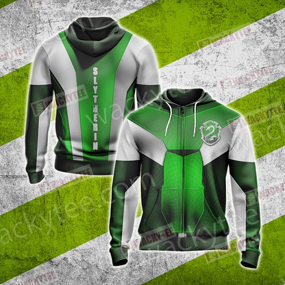 Harry Potter - Slytherin House Collection Unisex Zip Up Hoodie 4XL