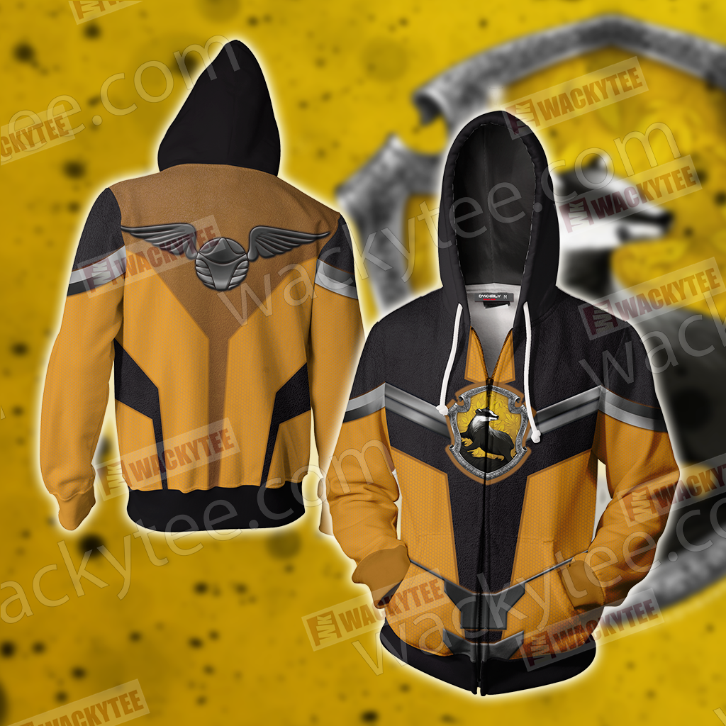 Hogwarts Castle Harry Potter - Hufflepuff Edition New Style Unisex 3D Zip Up Hoodie 4XL