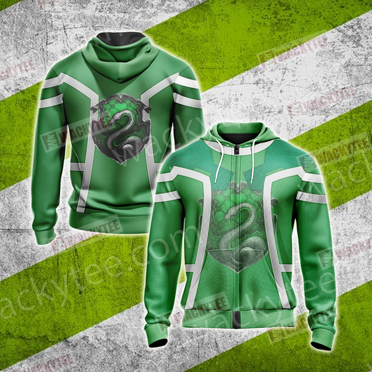 Harry Potter - Slytherin Unisex Zip Up Hoodie 4XL