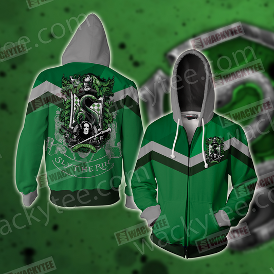Hogwarts You Might Belong In Slytherin Harry Potter Zip Up Hoodie 4XL