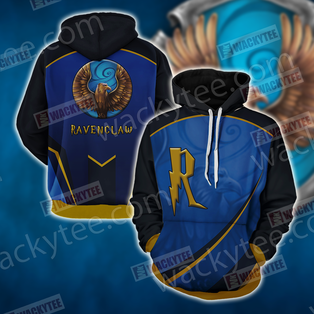Harry Potter - Ravenclaw House Wacky Style Unisex 3D Hoodie