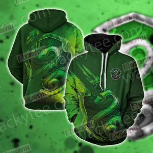 Harry Potter - Cunning Like A Slytherin Wacky Style 3D Hoodie