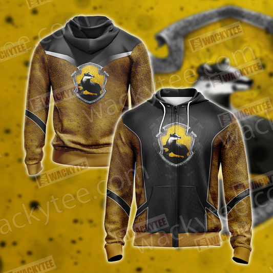 Harry Potter - Hufflepuff Edition New Style Unisex 3D Zip Up Hoodie